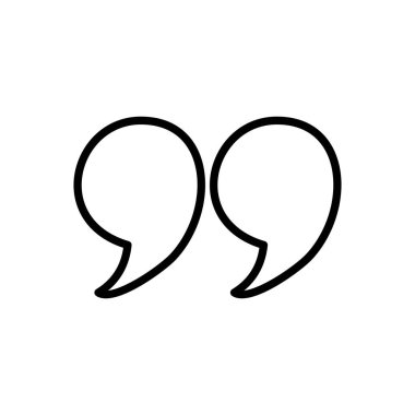 Simge vektöründen alıntı. Tırnak işareti sembolü.