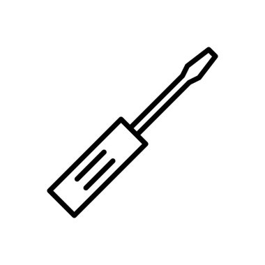 Tornavida simgesi vektörü. araçlar simgesi vektörü