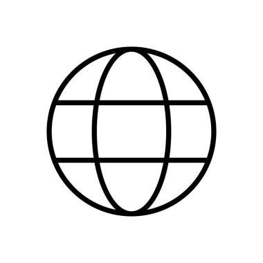 Web simgesi vektörü. Web simgesine git. Web tıklama simgesi