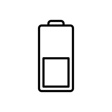 Batarya vektör simgesi. Şarj seviyesi. pil yükleme simgesi