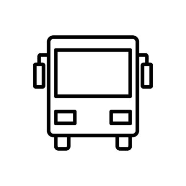 Otobüs simgesi vektörü. bus vektör simgesi