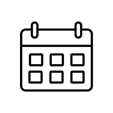 Takvim simgesi vektörü. Takvim sembolü. takvim vektör simgesi