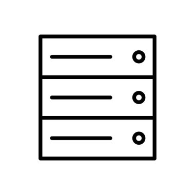 Veritabanı simge vektörü. veritabanı vektörü simgesi