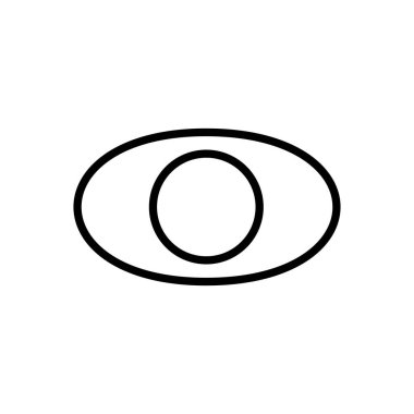 Göz simgesi vektörü. Göz vektör simgesi. Bak ve Görüş simgesi. 