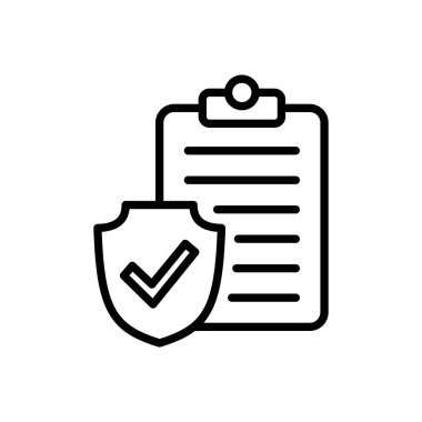Sigorta ikonu vektörü. sigorta sembolü vektörü