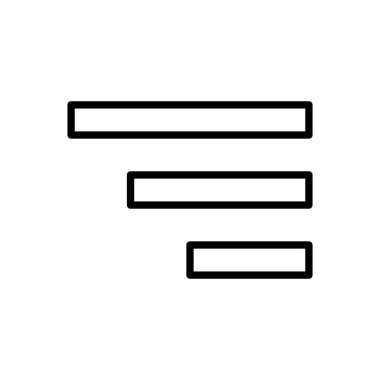 Menü Simgesi vektörü. Web menü simgesi. Hamburger menüsü sembolü