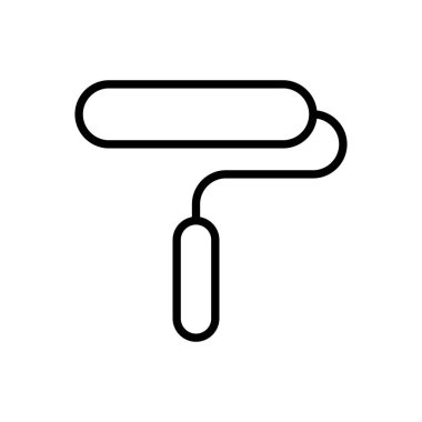 Simge vektörünü boya. boya fırçası ikon vektörü. boyama silindiri vektörü