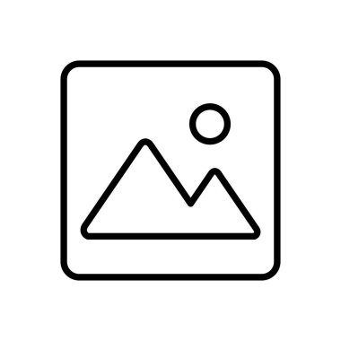 Resim simgesi vektörü. fotoğraf galerisi simgesi