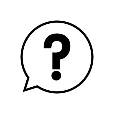 Soru simgesi vektörü. soru işareti vektörü.