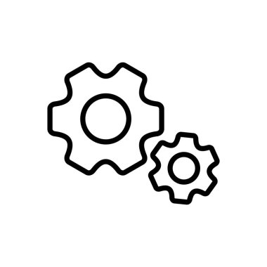 Simge Vektörü Ayarlanıyor. Cog Ayarları Simge Simgesi