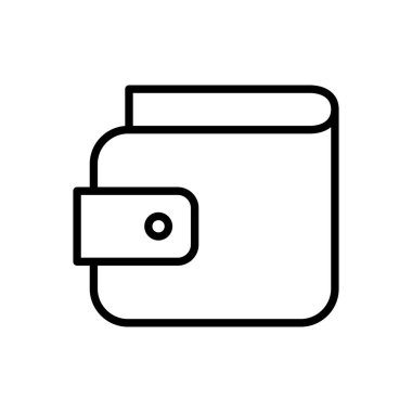 Cüzdan simgesi vektörü. cüzdan vektör simgesi