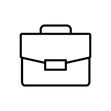 Evrak çantası ikon vektörü. Bavul simgesi. bagaj sembolü.