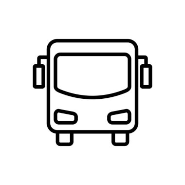 Otobüs simgesi vektörü. bus vektör simgesi