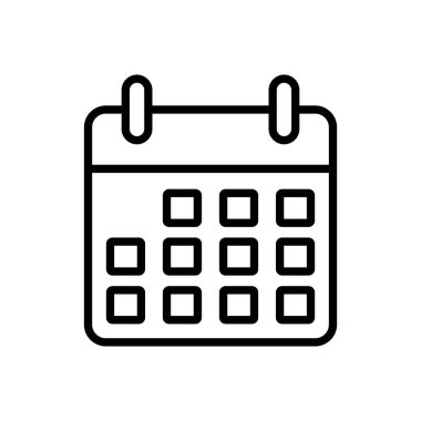 Takvim simgesi vektörü. Takvim sembolü. takvim vektör simgesi