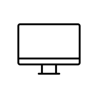 Bilgisayar simgesi vektörü. bilgisayar izleyici simgesi vektörü.