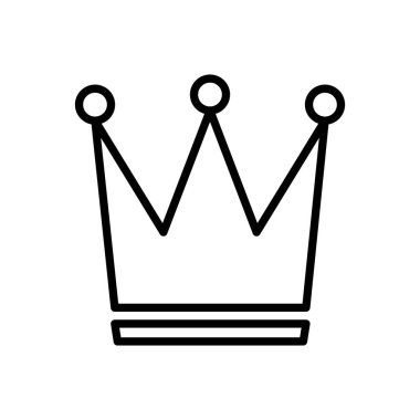 Crown ikon vektörü. taç vektör simgesi