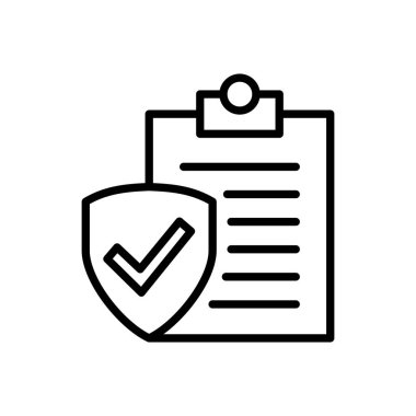 Sigorta ikonu vektörü. sigorta sembolü vektörü