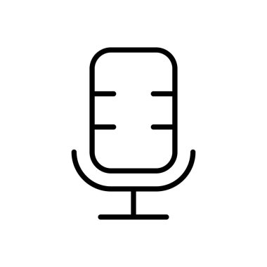 mikrofon ikon vektörü. karaoke simgesi vektörü