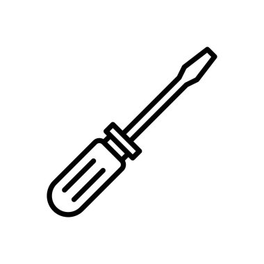 Tornavida simgesi vektörü. araçlar simgesi vektörü