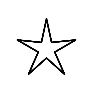 Yıldız Simgesi vektörü. derecelendirme simgesi vektörü favori yıldız simgesi