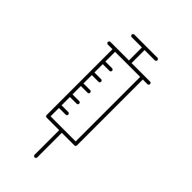 Şırınga ikon vektörü. enjeksiyon simgesi vektörü.