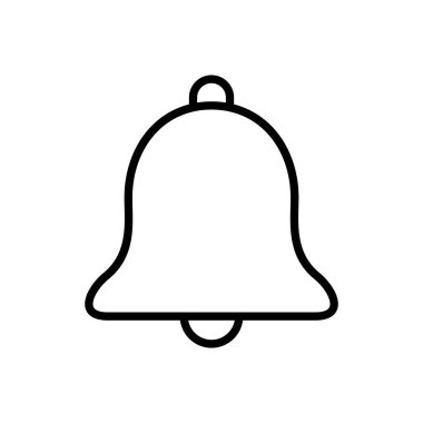 Bell Simgesi vektörü. Web sitenizin tasarımı için bildirim simgesi