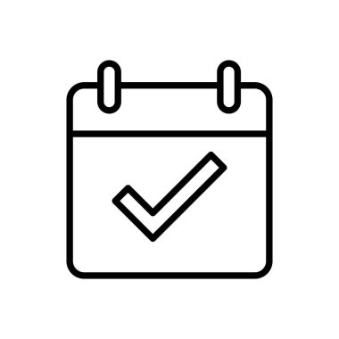 Takvim simgesi vektörü. Takvim sembolü. takvim vektör simgesi