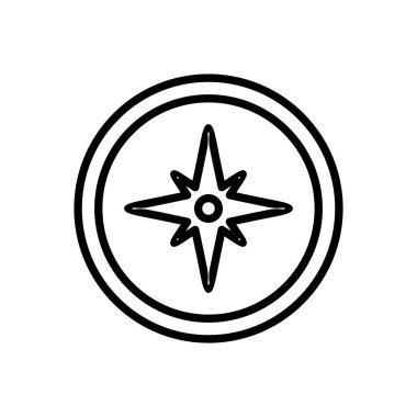 Pusula simgesi vektörü. ok pusula simgesi vektörü