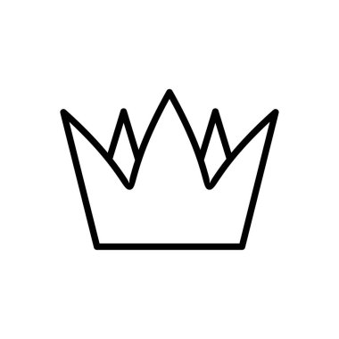 Crown ikon vektörü. taç vektör simgesi