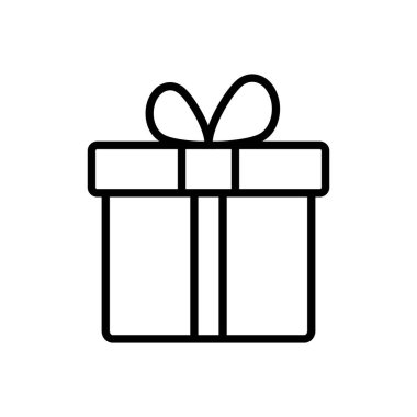 Hediye ikonu vektörü. Hediye vektör simgesi. doğum günü hediyesi