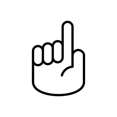 El simgesi vektörü. el vektör simgesi, avuç içi