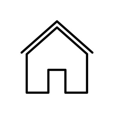 Ev ikonu vektörü. Ev simgesi vektörü