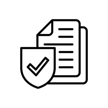 Sigorta ikonu vektörü. sigorta sembolü vektörü