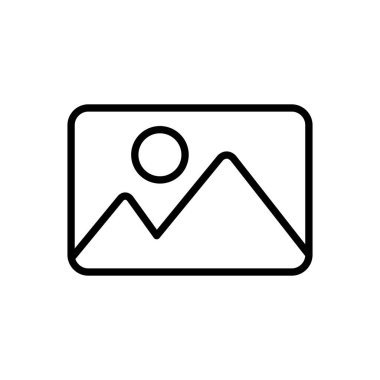 Resim simgesi vektörü. fotoğraf galerisi simgesi