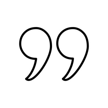 Simge vektöründen alıntı. Tırnak işareti sembolü.