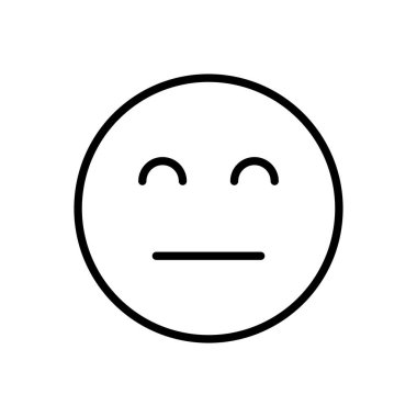 Gülümse ikon vektörü. Gülümseme simgesi. Geri bildirim 