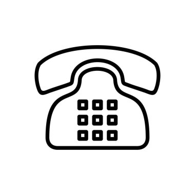 Telefon ikonu vektörü. telefon simgesi vektörü.