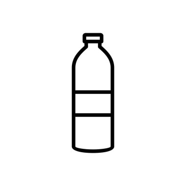Şişe ikonu vektörü. şişe vektör simgesi