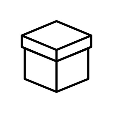 Kutu simgesi vektörü. kutu vektör simgesi, paket, paket