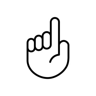 El simgesi vektörü. el vektör simgesi, avuç içi