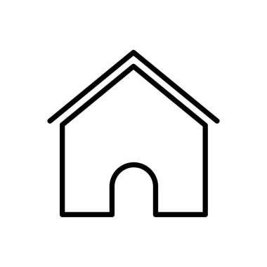 Ev ikonu vektörü. Ev simgesi vektörü