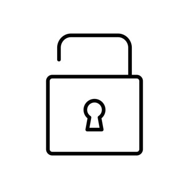 Simge vektörünü kilitle. Asma kilit ikon vektörü. Şifreleme simgesi. Güvenlik sembolü