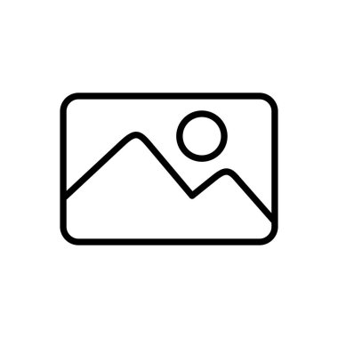 Resim simgesi vektörü. fotoğraf galerisi simgesi