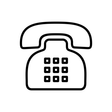 Telefon ikonu vektörü. telefon simgesi vektörü.