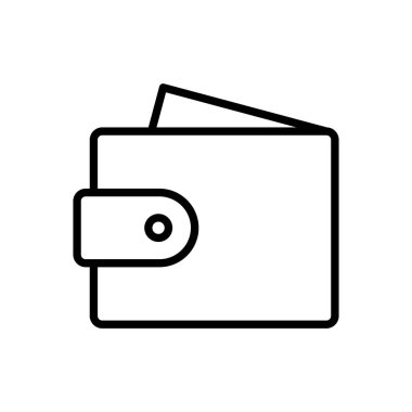 Cüzdan simgesi vektörü. cüzdan vektör simgesi