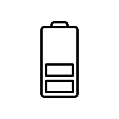 Batarya vektör simgesi. Şarj seviyesi. pil yükleme simgesi