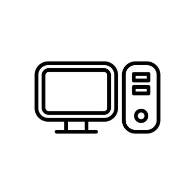 Bilgisayar simgesi vektörü. bilgisayar izleyici simgesi vektörü.