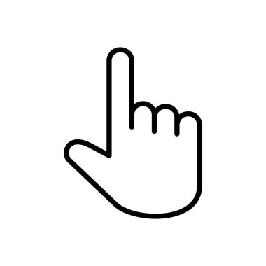 El simgesi vektörü. el vektör simgesi, avuç içi