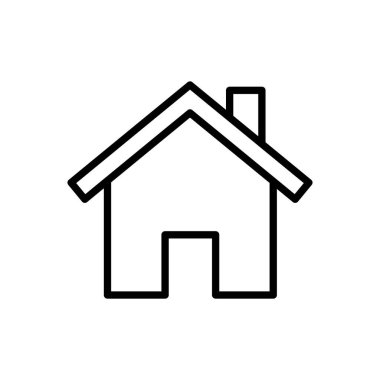 Ev ikonu vektörü. Ev simgesi vektörü