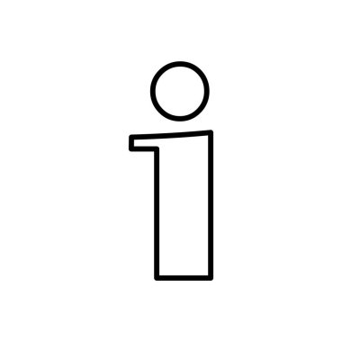 Bilgi simgesi simgesi vektörü. ikon vektörü hakkında. Faq simgesi